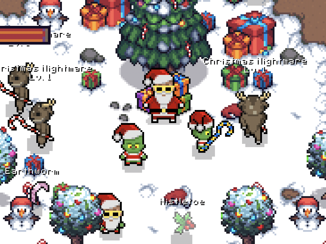  Based Santa surrounded by his minions.