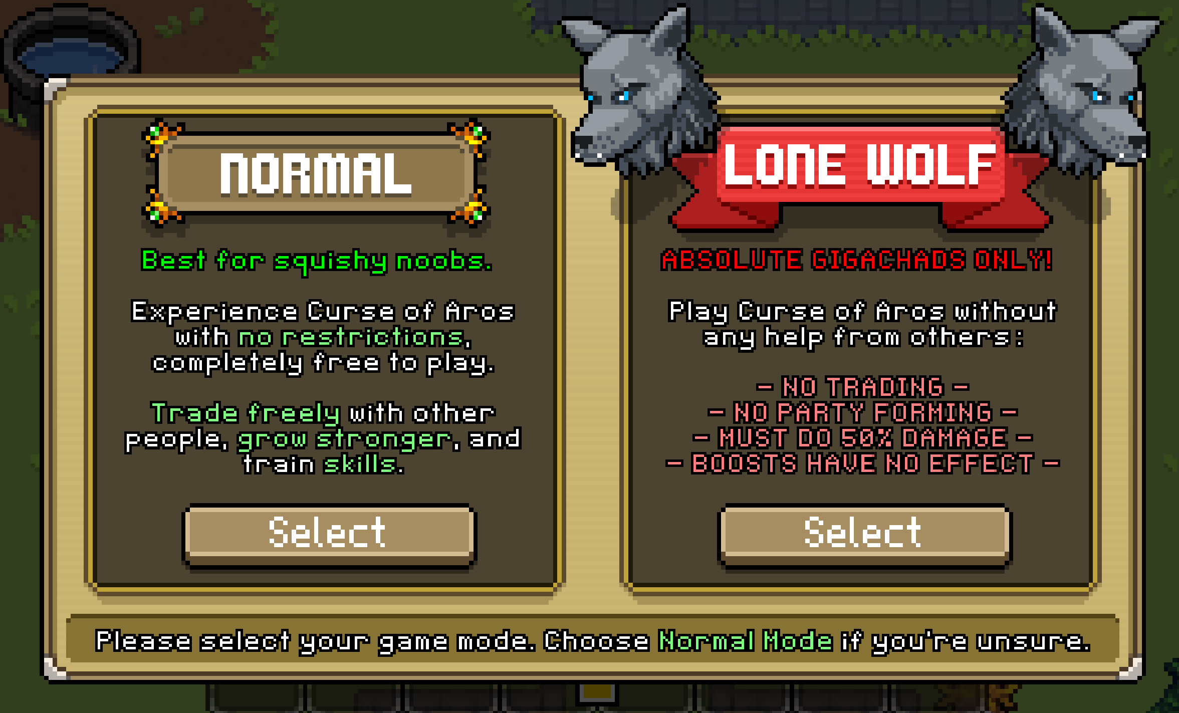 Normal Mode is the Basic Gamemode for players.